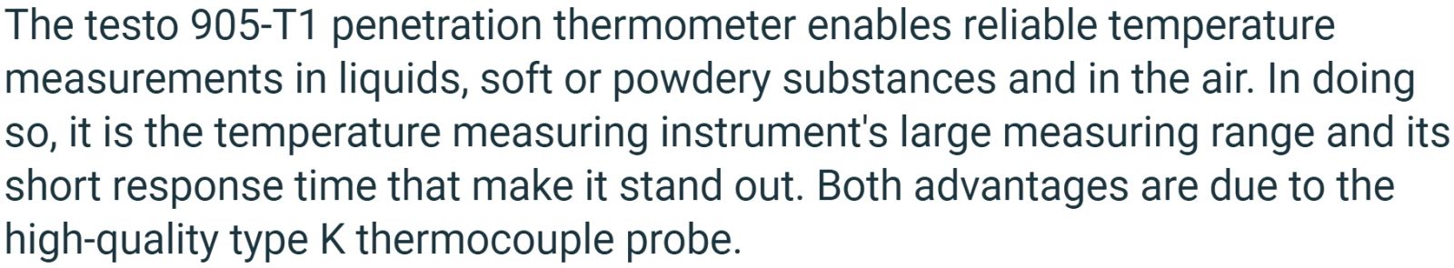 מודד טמפרטורה דיגיטלי TESTO 905-T1 TEXT